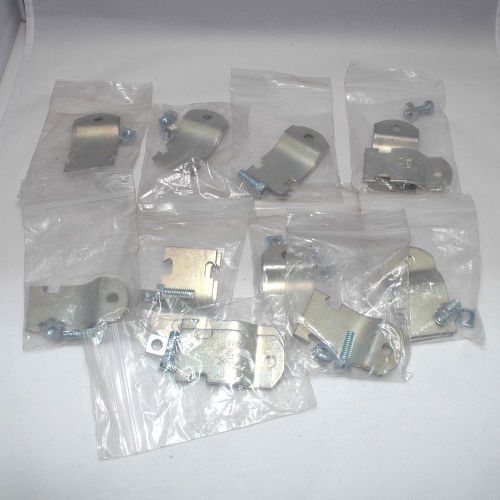 3/4&#034; pipe clamps ps-1100 by power-strut, lot of 10 pcs, new, with screw-bolts! for sale