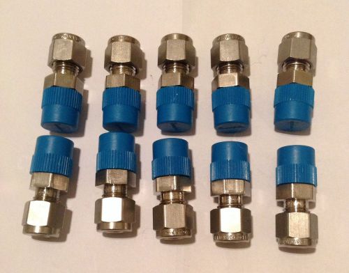 Swagelok 10 each 3/8&#034; x 3/8&#034; mpt stainless steel adapter for sale