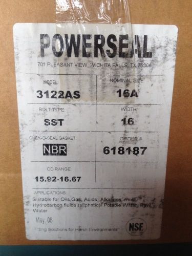 NEW - Powerseal 3122AS REPAIR CLAMP, 16&#034;,OD Range 15.92-16.67