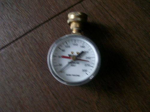 WATTS Regulator, water pressure gauge /  test equip. 0-300 psi, VG,  NR no box