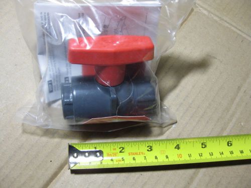 Spears 2121x-005 1/2” npt utility ball valve 235 psi pvc sc80 edpm lab cts for sale