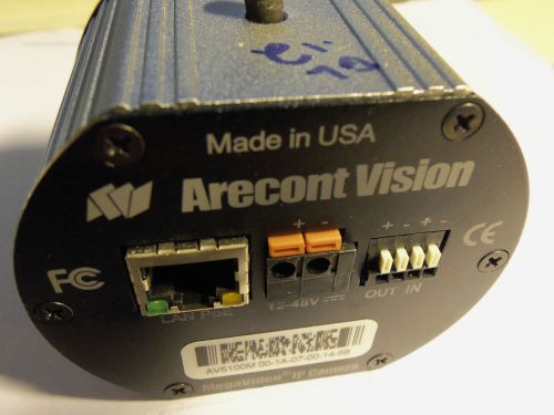 Arecont Vision 5 megapixel AV5100 Ethernet Security Surveillance camera w/ lens
