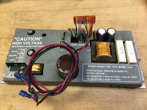 Silent knight 5197 power supply for sk-5207 fire alarm for sale