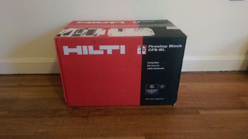Case of 20 hilti red 2&#034; x 5&#034; x 8&#034; industrial safety firestop blocks cfs-bl new for sale