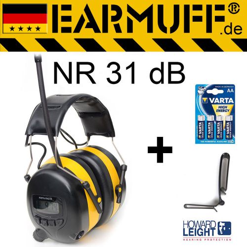 GERMAN 31dB Digital AM FM MP3 Radio HEADPHONES Hearing PROTECTION Ear Muffs