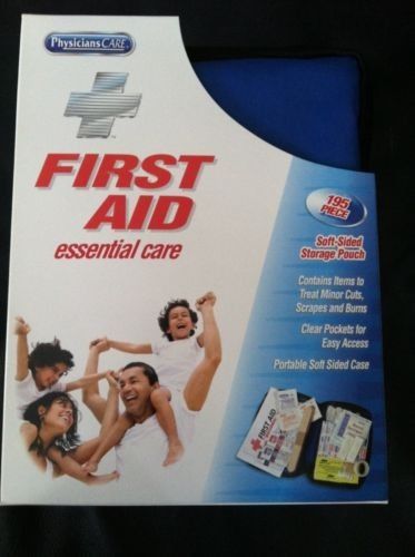 Soft sided first aid kit: 195 pieces x 2 for sale