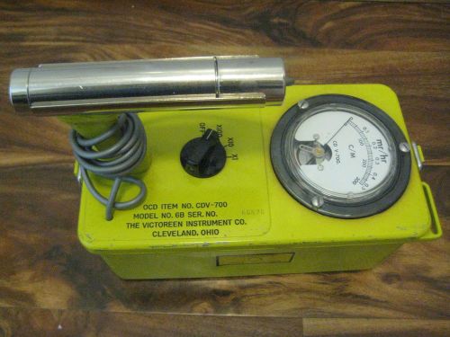 Victoreen Model 6B Geiger Counter radiation detector OCD item NO. CDV-700