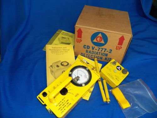 Vintage victoreen cd-715 radiation detector with the extras for sale