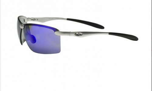 3M #11440-00000-10 OC Chopper Blue Mirror Silver Polycarbonate Safety Glasses
