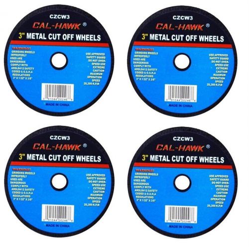 4 new 3&#034; cut off wheel for metal cutting disc grinders 1/32&#034; thickness for sale