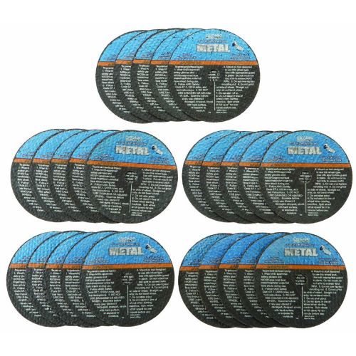 New 25 pk 3&#034; cut-off wheel for metal 40 grit arbor size 3/8&#034; for sale