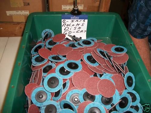 ROLOC SANDING DISC FITS 3M 2 INCH 60 GRIT NEW 15 COUNT