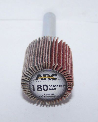 ARC ABRASIVES 11139Z56 Flap Wheel, 3/4x3/4x1/4 In Shank, 180 Grit