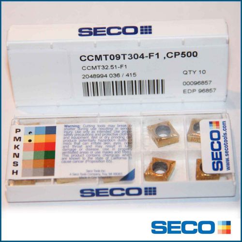 CCMT 32.51 F1 CP500 SECO ** 10 INSERTS *** FACTORY PACK ***