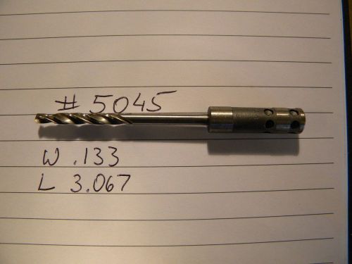 2 new drill bits #5045 .133 hsco hss cobalt aircraft tools guhring made in usa for sale