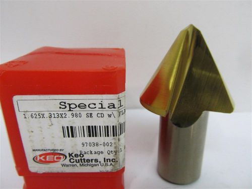 KEO Cutters Special 97038-002, 1.625&#034; x 0.313&#034; x 2.980&#034; SE, CD, TiN Spot Drill