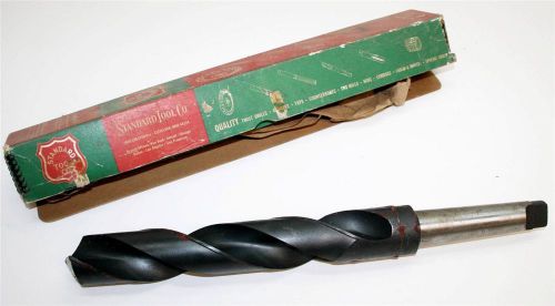 Vtg 16” drill bit taper shank 1 47/64 standard tool co large twist industrial for sale