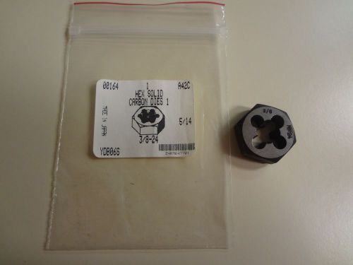 Carbon Steel Hex Die - Right Hand 3/8-24 x 1&#034; AF (Hex) - Made in Japan