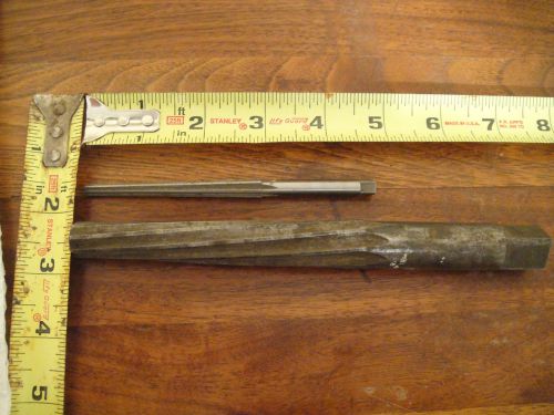 2 Tapered Reamers Wiley &amp; Russel MFG 2 Morse Taper, APT CO #1 B&amp;S H.S. ALL USA.