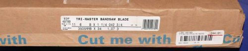 Lenox tri-master carbide bandsaw blade  11&#039; 6&#034; x 1-1/4 x 042 edp 49789 new for sale