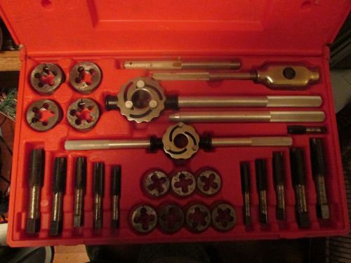 27 PC HANSON TAP AND DIE SET SLIGHTLY USED