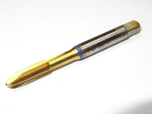 new GUHRING 3908-6.350mm 1/4-28 UNF 3FL 2B TiN Coated Spiral Point Plug Tap