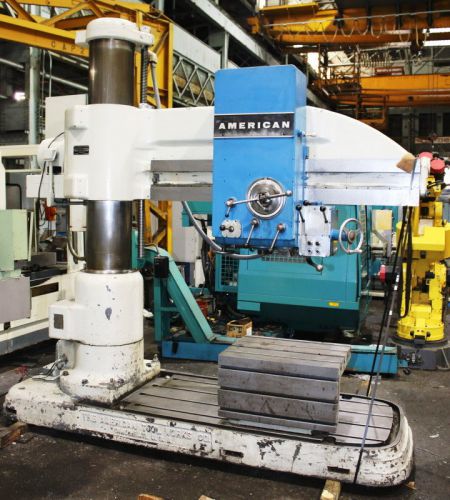 6&#039; Arm 15&#034; Col Dia American 6&#039;x15&#034; RADIAL DRILL, #5MT, 15 HP, Power Elevation &amp;