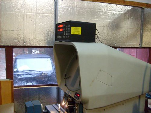 Deltronic dh14 optical comparator with deltronic digital readout model 612 dro for sale