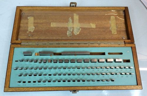 Brown and sharpe gage block set 85 piece for sale