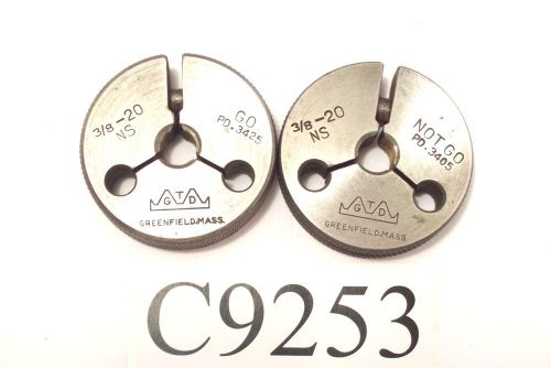 3/8-20 NS THREAD RING GAGE GO PD .3425 NO GO PD .3405 LOT C9253