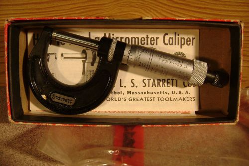 Starrett 1 in. micrometer with original box and plastic!!