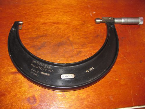 Starrett 5 to 6&#034; thread / pitch micrometer , .001  , 12tpi micrometer , p/n 436 for sale