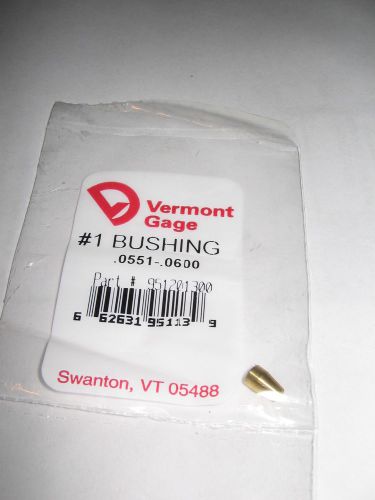 Vermont Gage, Collet Bushing, .0551-.0600
