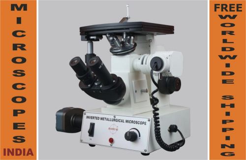 600x inverted metallurgical non ferrous inspection microscope w 3mp usb camera for sale