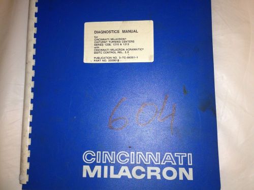 Cincinnati Milacron Diagnostic Manual Cinturn Turning Center 1208,1210,1212