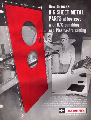 W.A. Whitney N/C Punching and Plasma-Arc Cutting Manual