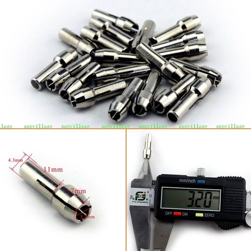 20pcs 3.2mm Collect Drill Chucks Holder For Electric Grinding Shaft Rotary Tool