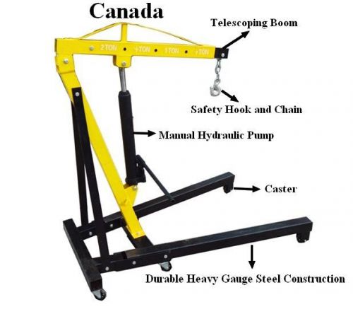 Floor Crane Lifter Heavy Duty Vestil Mobile Wheel