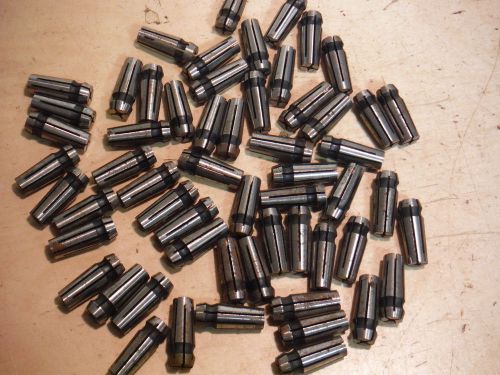PILE OF 1/8&#034; COLLETS POSSIBLY FOR DIE GRINDER MACHINIST TOOL JIG FIXTURE