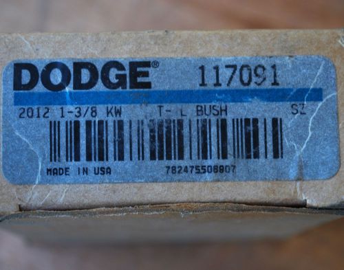 Dodge 20121-3/8 Taper Lock Bushing 1 3/8&#034; Bore, PN 117091 - NEW