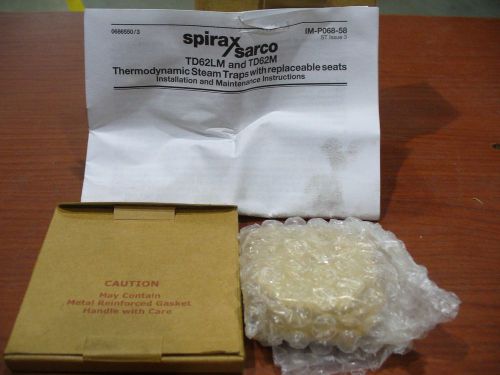 Spirax sarco seat maintenance kit for thermodynamic td62m steam traps for sale