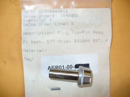 Fisher parts, plug tip/pin assy. p/n ge46648x012 for sale