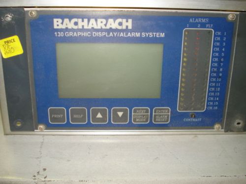 BACHARACH 130 GRAPHIC DISPLAY/ ALARM SYSTEM, COMES W/ 10 MODULES #5B32