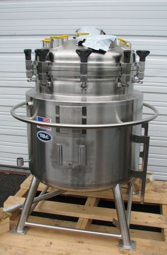 NEW T&amp;C Stainless 250 Litter Jacketed Stainless Steel Vessel Bio Reactor Tank