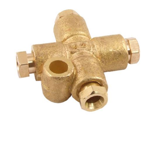 Brass 4 ways ferrule compression cross union for 5/32&#034; tubing for sale