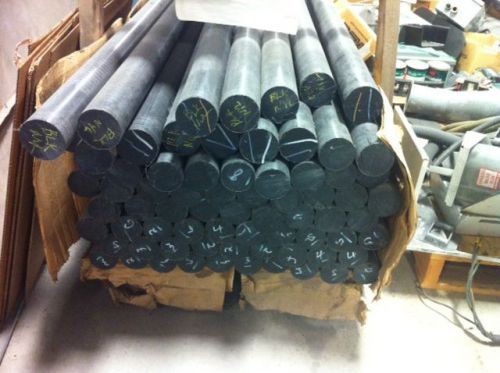 Nylon 6/6 round rod (extruded)-black-96&#034; length, 2-3/4&#034; diameter for sale