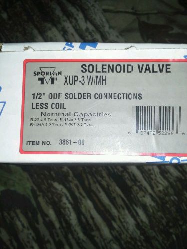 SPORLAN - XUP - 3 w/mh 1/2 solder connection,  less coil