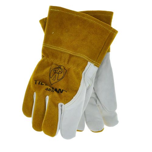 Tillman 48 Top Grain Goatskin/Cowhide Fleece Lined MIG Welding Gloves, Small