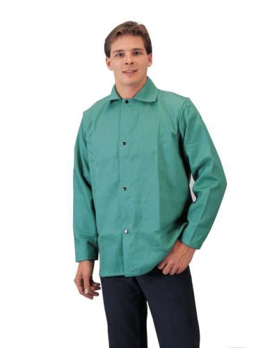 Tillman 6230 30&#034; 9 oz. Green FR Cotton Welding Jacket, 3X-Large