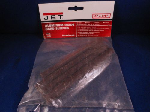 Jet aluminum-oxide sanding sleeves 6&#034; x 3/8&#034; x asst.  4 pk spindle drum sander for sale